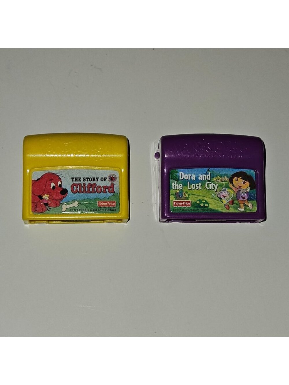 Fisher Price Power Touch Learning System Cartridge Lot Dora & Lost City Clifford